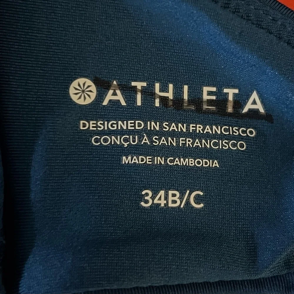 Athleta SQUARE NECK V BRA CUP BIKINI TOP